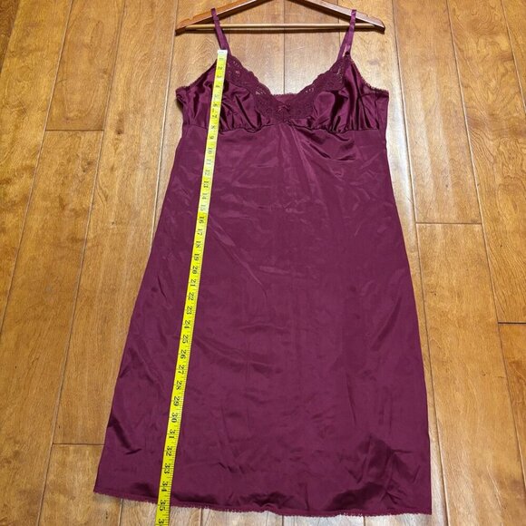 VTG Maidenform Women Slip Dress Sz 38 Babydoll Chemise Cami Coquette Whimsigoth - Picture 10 of 12